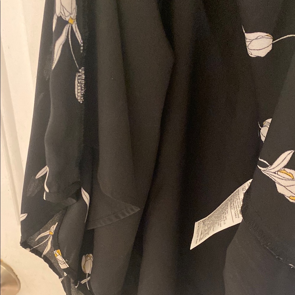 Banana Republic Black and White Midi Wrap Dress - Picture 10 of 13